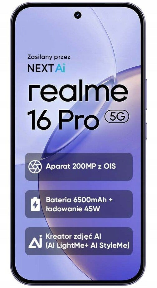 REALME 16 Pro 5G 6,78" 8/512GB AMOLED 144Hz BT5.4 WIFI5 GPS Charger included no