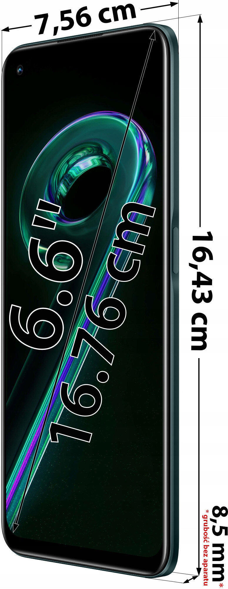 REALME 9 PRO 5G 8/128GB RMX3472 GREEN NEW Simlock no simlock
