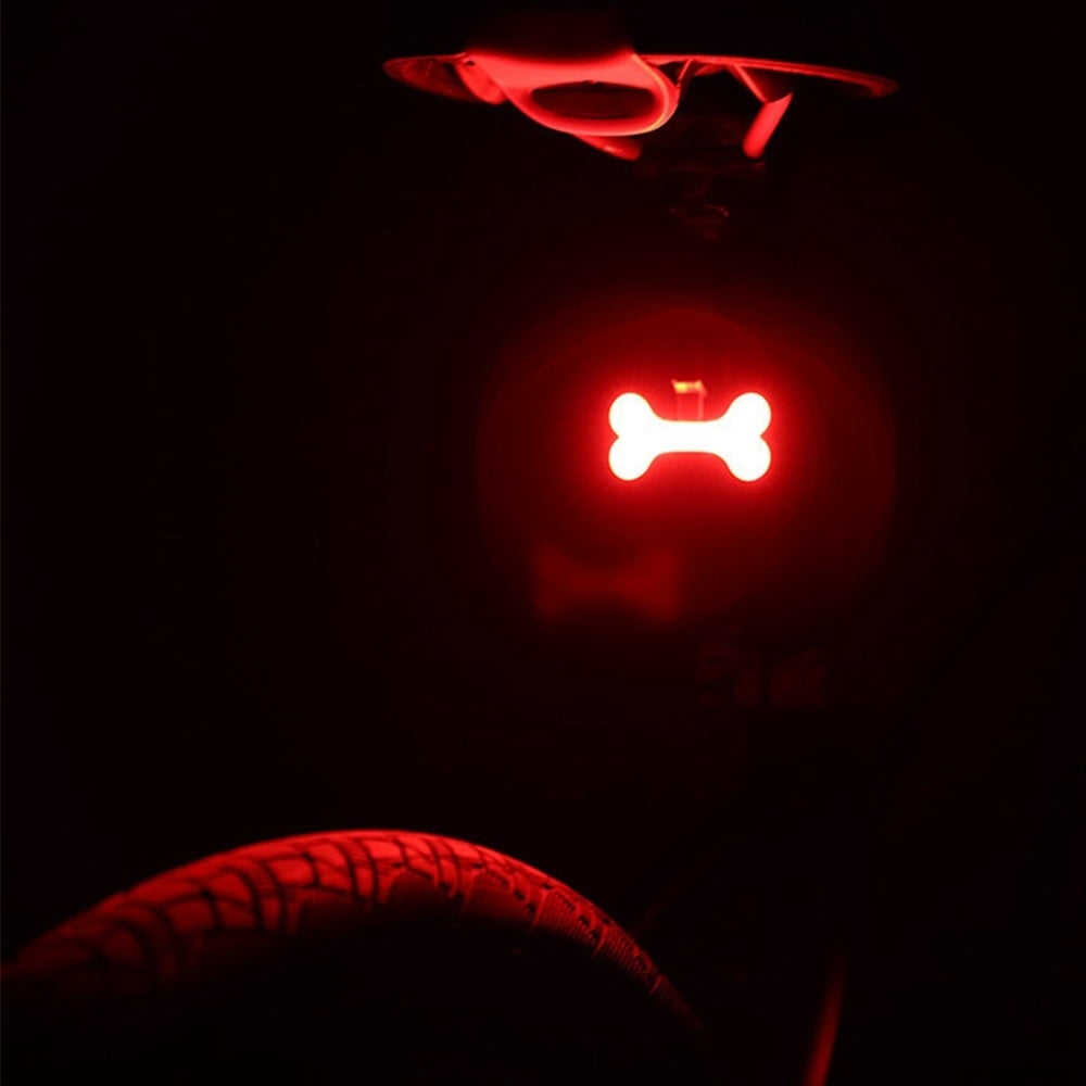 REAR BICYCLE LIGHT FOR DOG BONE SHAPED BATTERY Brand YDI