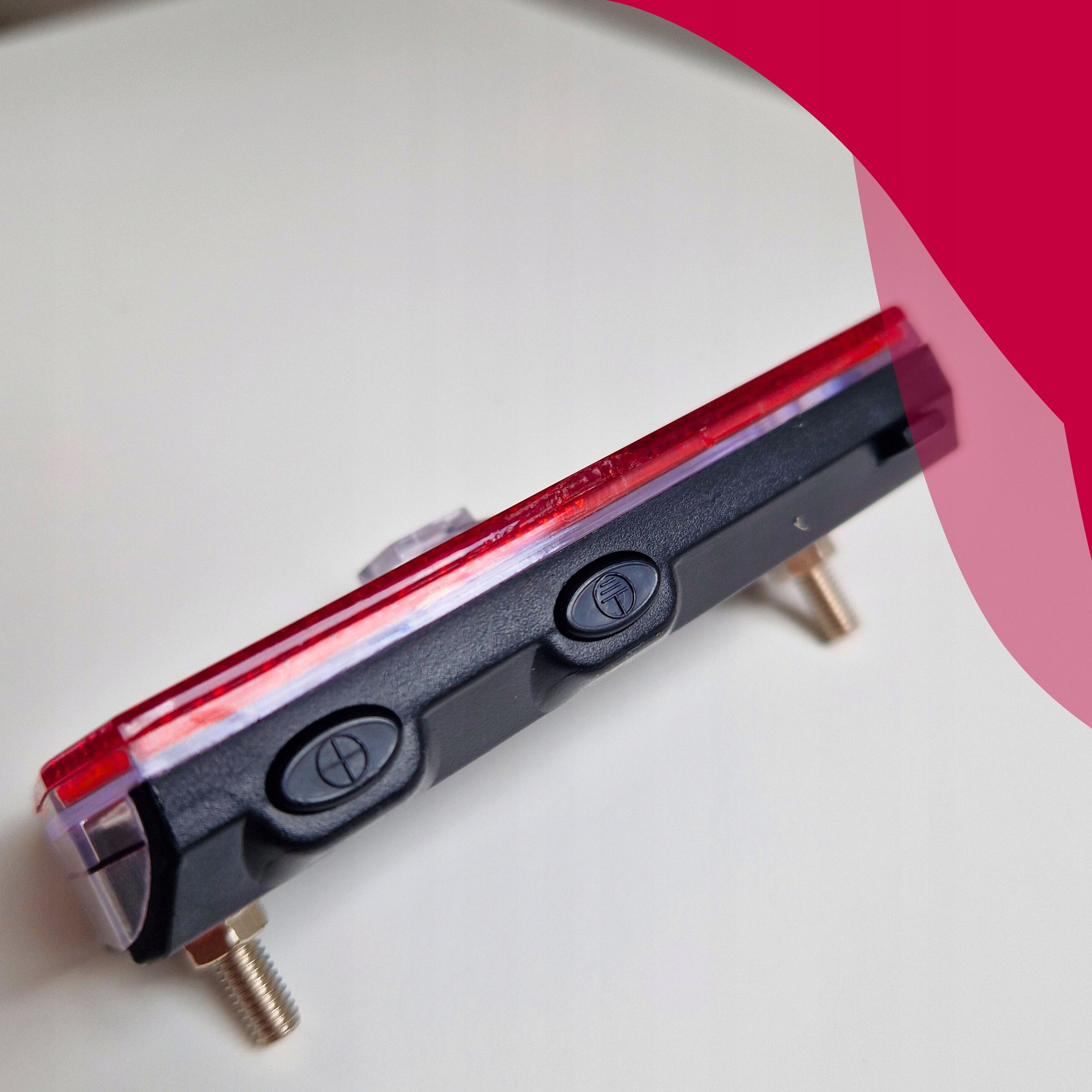 REAR BICYCLE LIGHT FOR LED RACK VELOXO RAY FOR DYNAMO GENERATOR Kind on the trunk