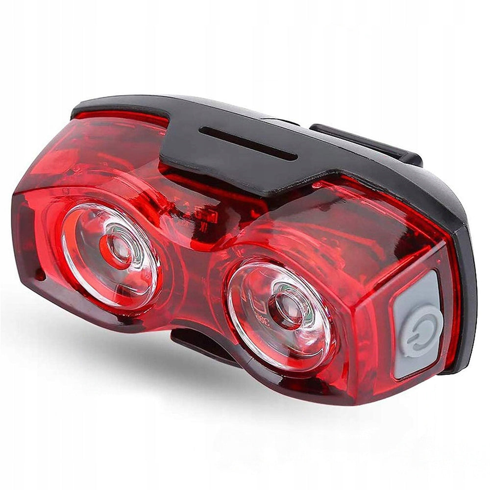 REAR BICYCLE LIGHT STRONG LED LIGHTING FOR BIKE + BATTERIES AAA Kind rear-facing