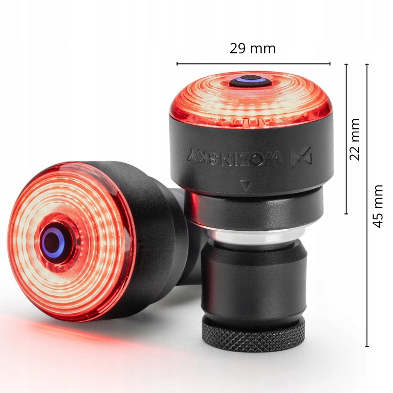 REAR BICYCLE LIGHTS FOR HANDLEBARS BICYCLE LIGHTING WATERPROOF 2 pcs. Packaging status original