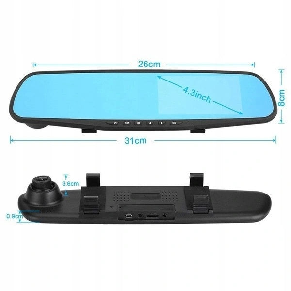 REAR VIEW CAMERA IN MIRROR CAR VIDEO RECORDER FULL HD FRONT REAR Brand no brand