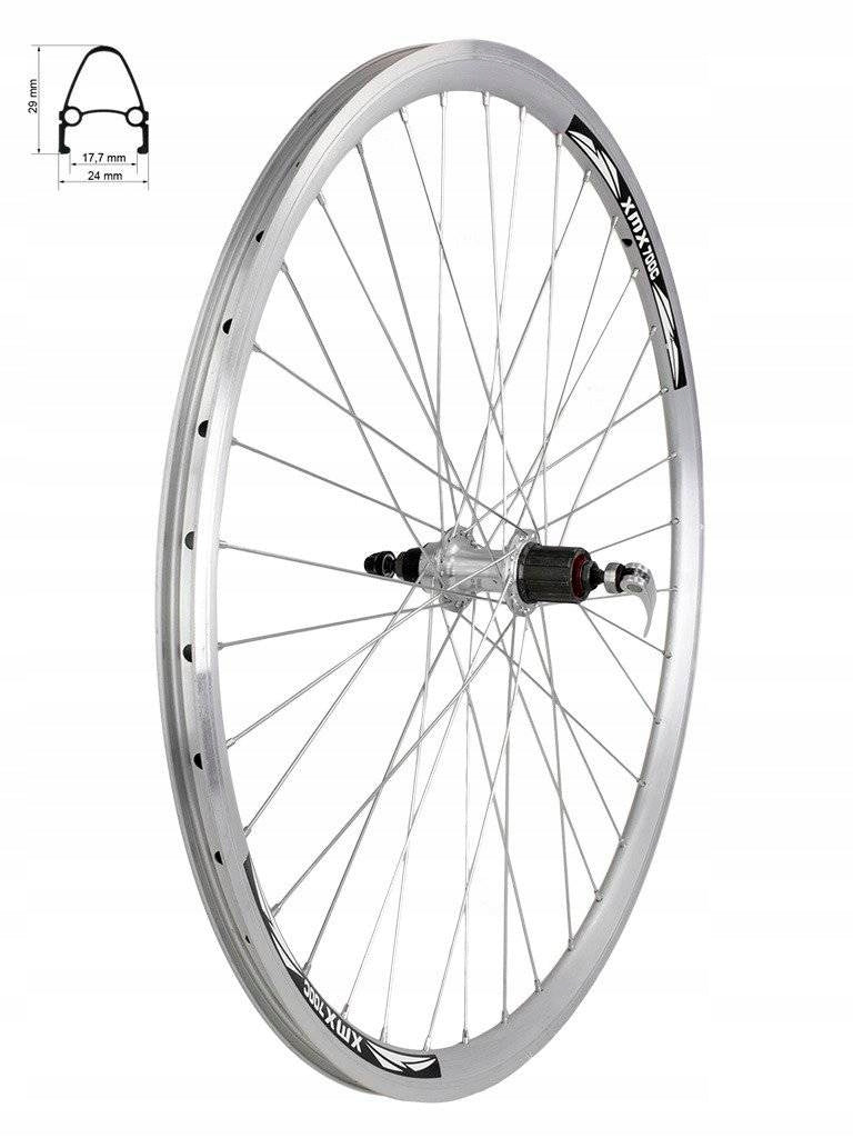 REAR WHEEL XMX UNDER CASSETTE 8-9-10 ROWS - 28"