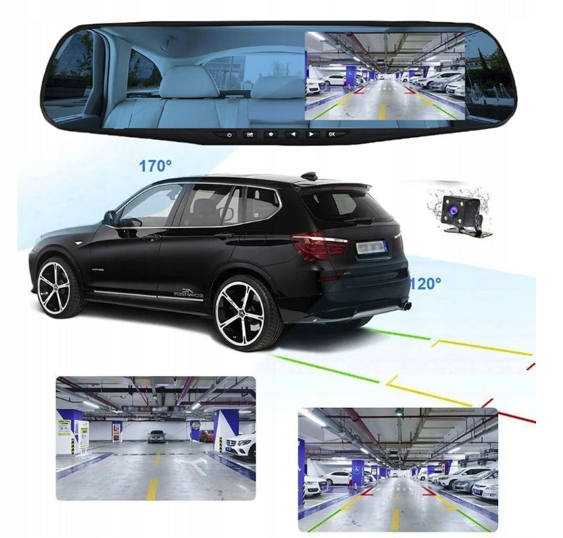 REARVIEW MIRROR WITH HD CAMERA RECORDING FUNCTION 2 CAMERA Brand no brand