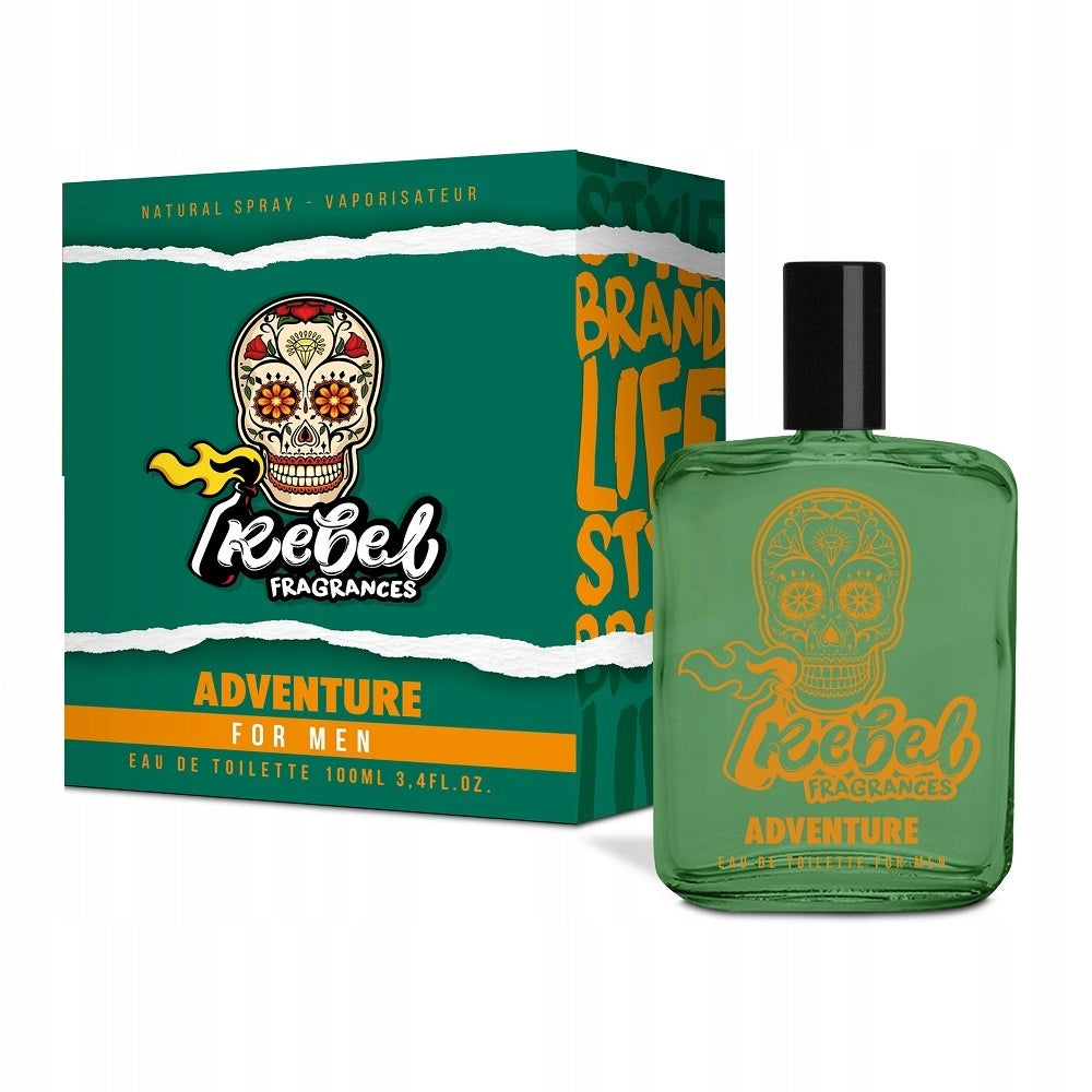 REBEL Adventure For Men EDT eau de toilette for men perfume 100ml