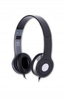 REBELTEC CITY BLACK Stereo Headphones with Microphone