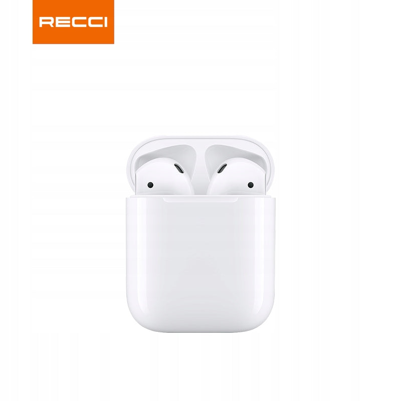 RECCI G200C TWS bezdrôtové slúchadlá, Bluetooth 5.3, Mikrofón, Biele