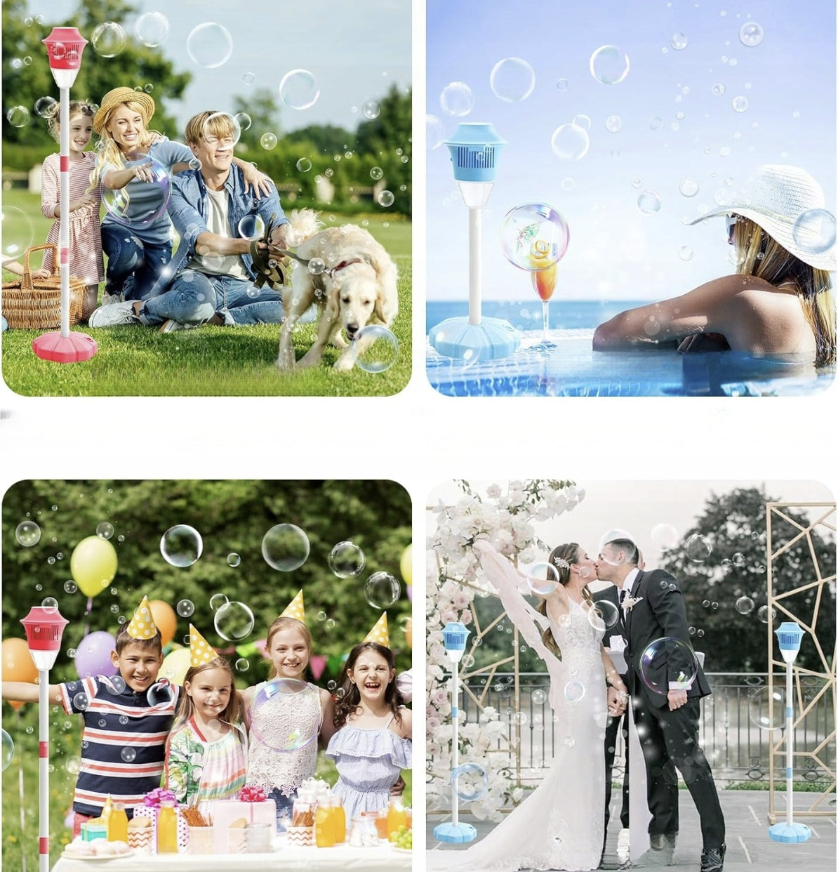RECHARGEABLE AND AUTOMATIC SOAP BUBBLE MACHINE WITH LIGHTS AND MUSIC Customs tariff code 95030070