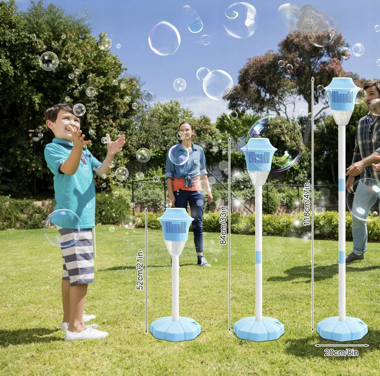 RECHARGEABLE AND AUTOMATIC SOAP BUBBLE MACHINE WITH LIGHTS AND MUSIC Kind machine