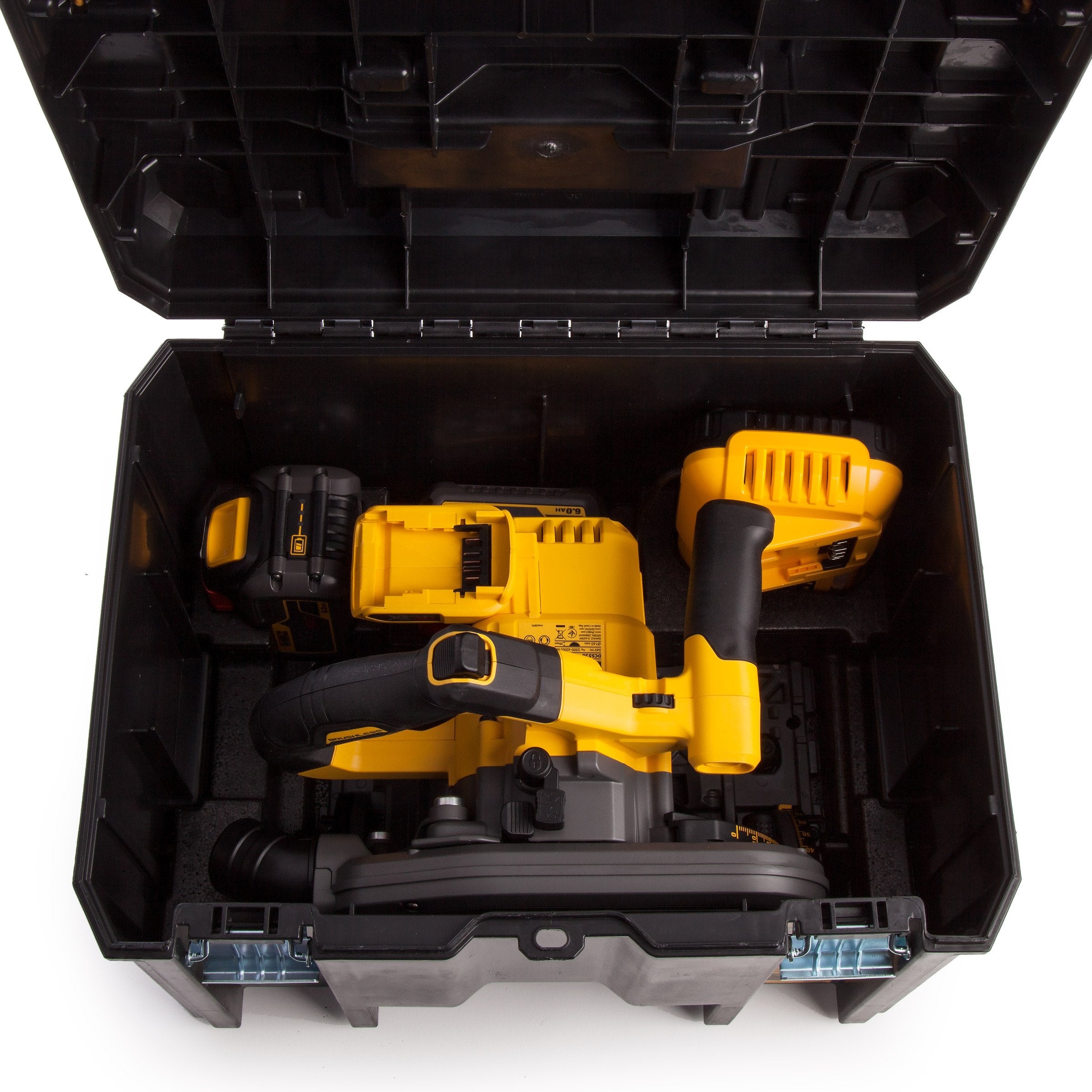 RECHARGEABLE CIRCULAR SAW DEWALT DCS520T2R 2x6,0Ah + RAIL Rotational speed 4000 rpm