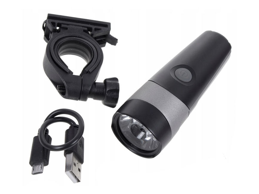 RECHARGEABLE LED FRONT LAMP VERSO XC-222A Color black