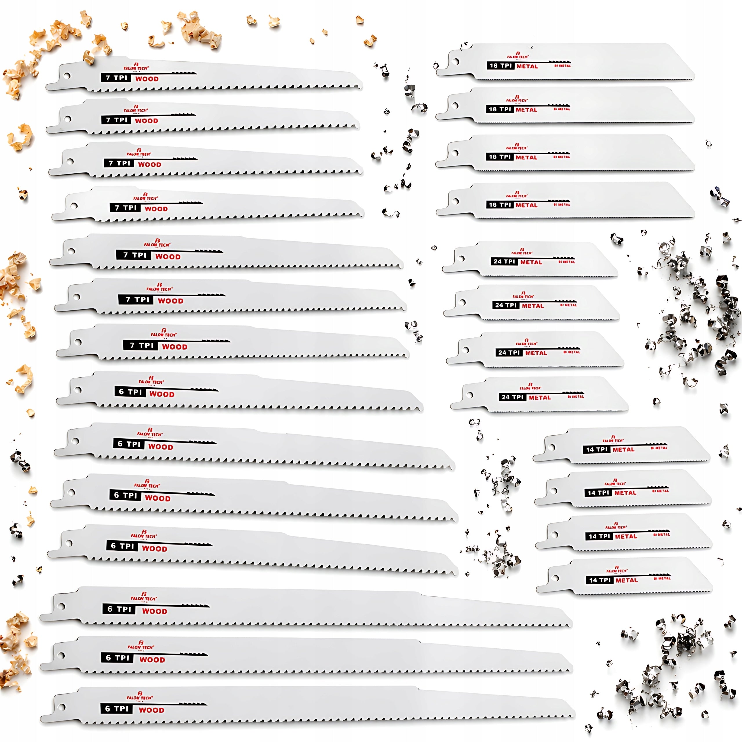 RECIPROCATING SAW BLADES SET OF FOX KNIVES FOR FOX 28PCS Packaging status original