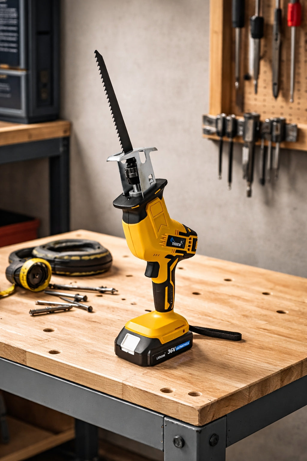 RECIPROCATING SAW CORDLESS JIGSAW 24V + 2 AKU + 4 SAW BLADES strong Packaging status original