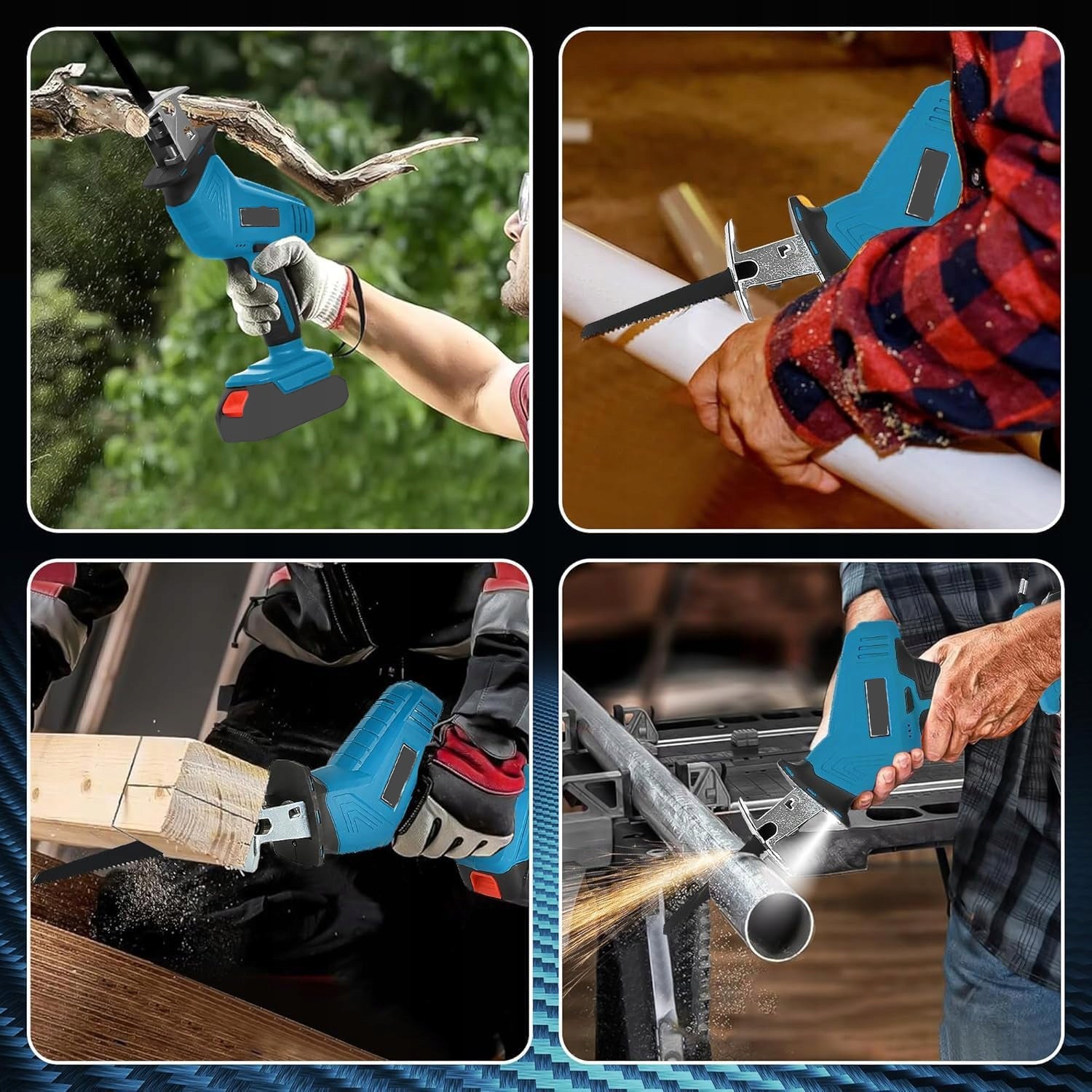 RECIPROCATING SAW CORDLESS JIGSAW STRONG LED 2 AKU WOOD CASE Brand no brand