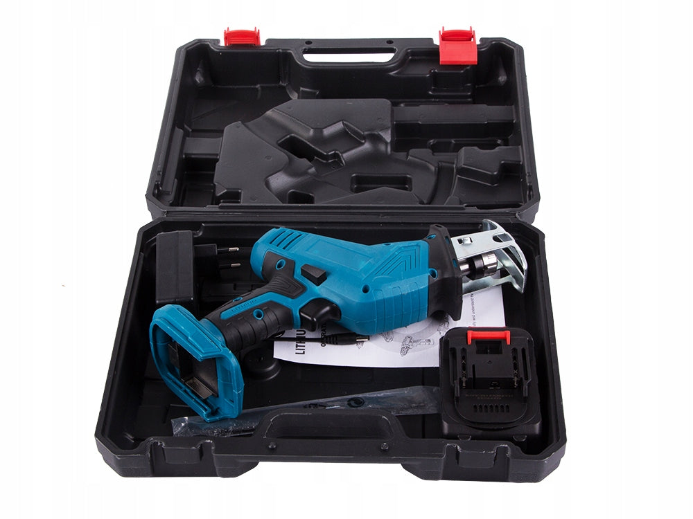 RECIPROCATING SAW CORDLESS JIGSAW SUITCASE 2x 21V BATTERY Additional features battery included transportation box included
