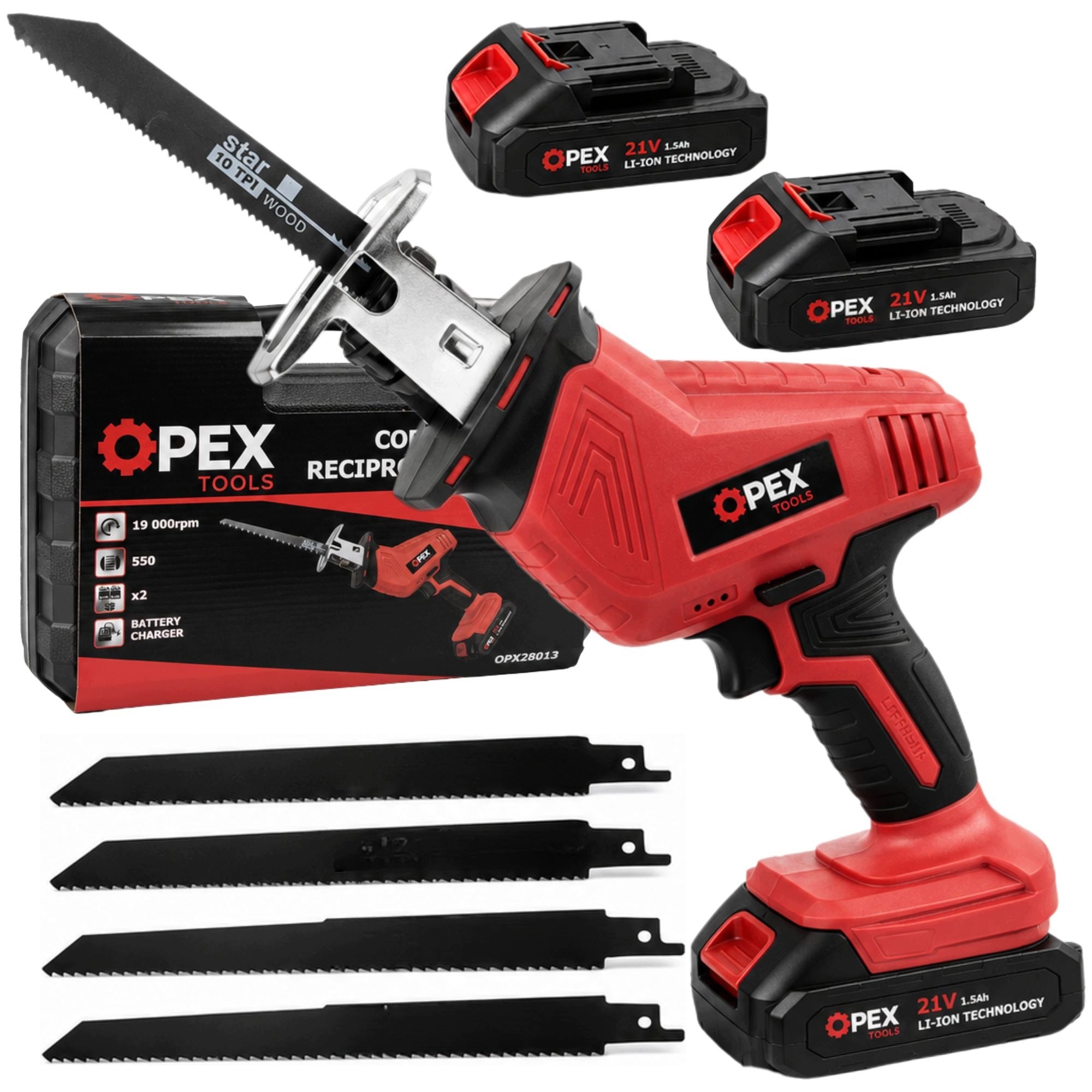 RECIPROCATING SAW ELECTRIC FOX TAIL JIGSAW 2 x AKU 21V
