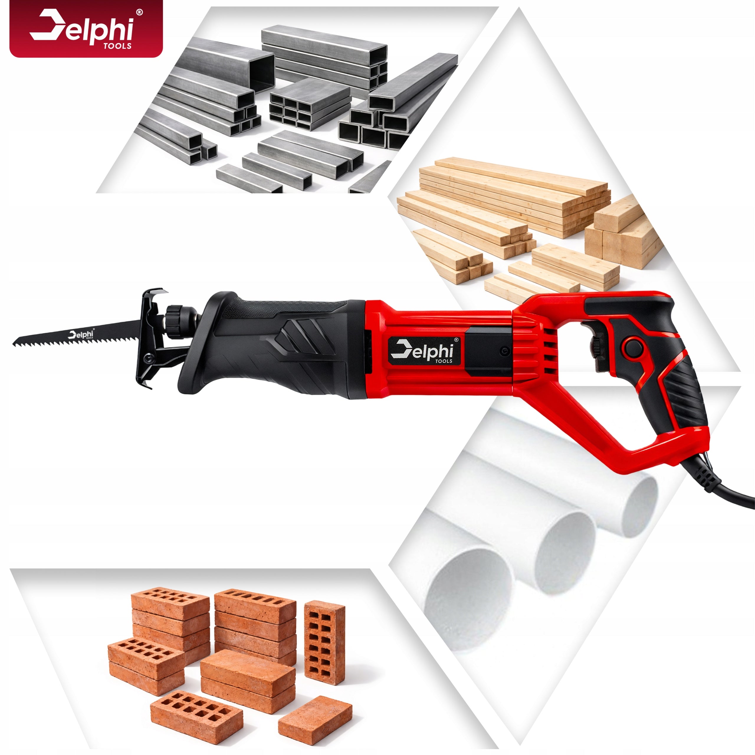 RECIPROCATING SAW ELECTRIC JIGSAW FOR WOOD METAL FOX TAIL ROTARY Manufacturer code Pilarka Posuwowa Do Cięcia Metalu 10 Noży