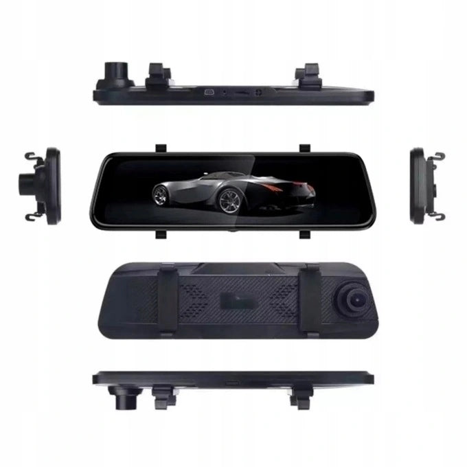 RECORDER MIRROR FULL HD 10 INCH CAMERA REAR CAMERA FRONT 2IN1 PL Brand no brand