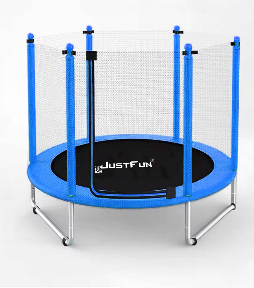 RECREATIONAL TRAMPOLINE WITH NET FOR CHILDREN 152 CM JUST FUN BLUE