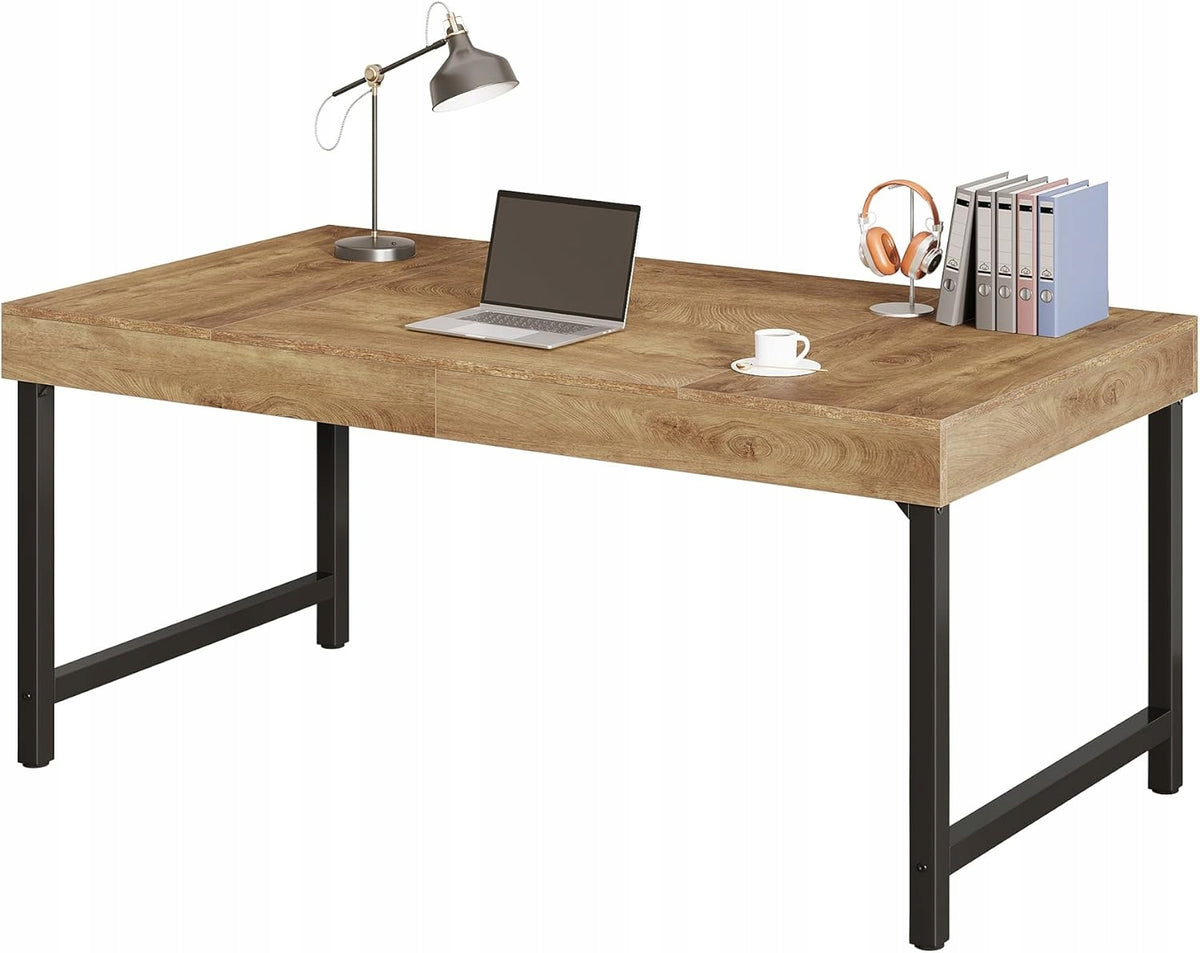RECTANGULAR DESK LARGE MASSIVE ELEGANT IDEAL FOR OFFICE LIVING ROOM 140X70CM
