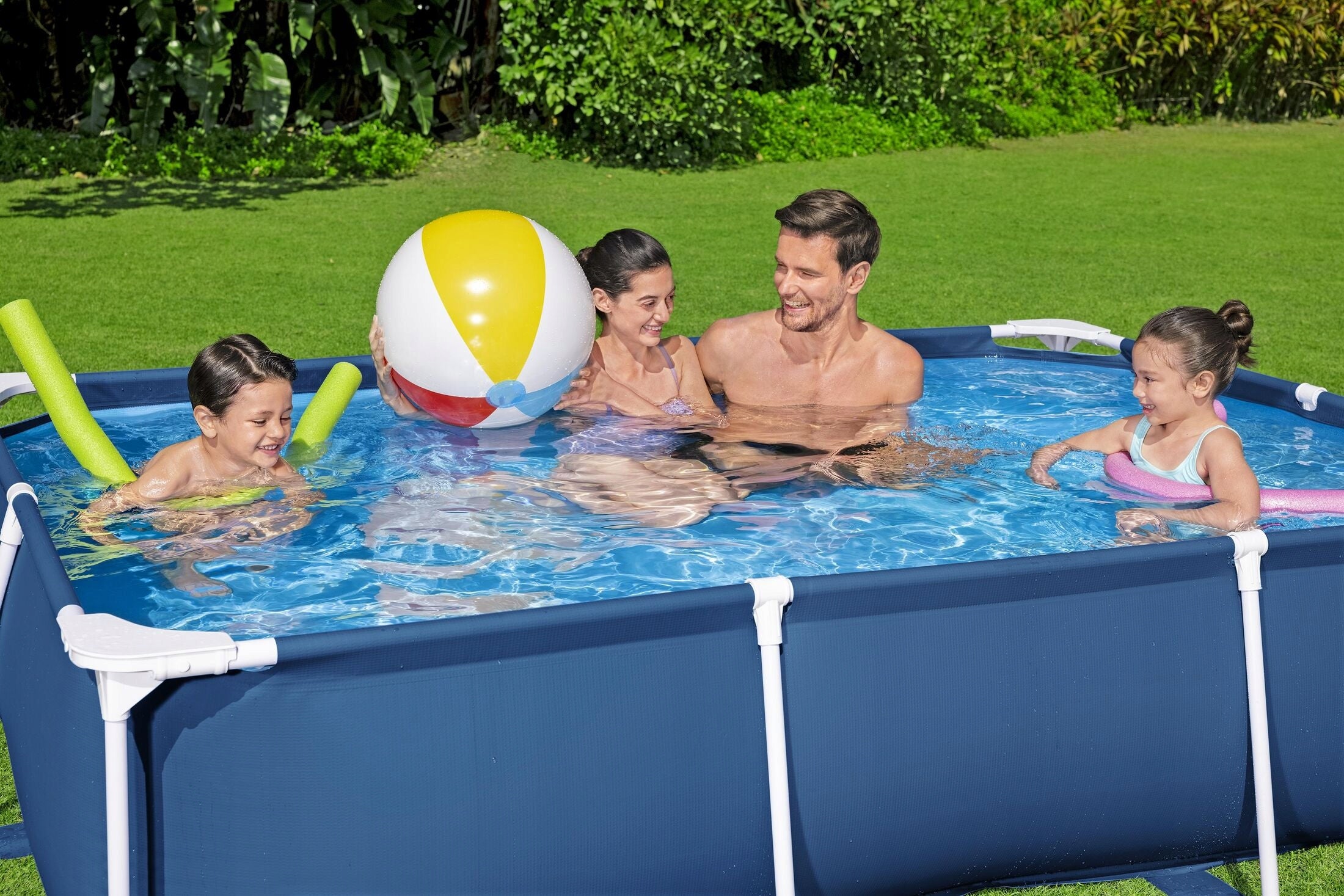 RECTANGULAR GARDEN FRAME POOL BESTWAY 56403 STEEL PRO 259X170X61 CM Length 259 cm