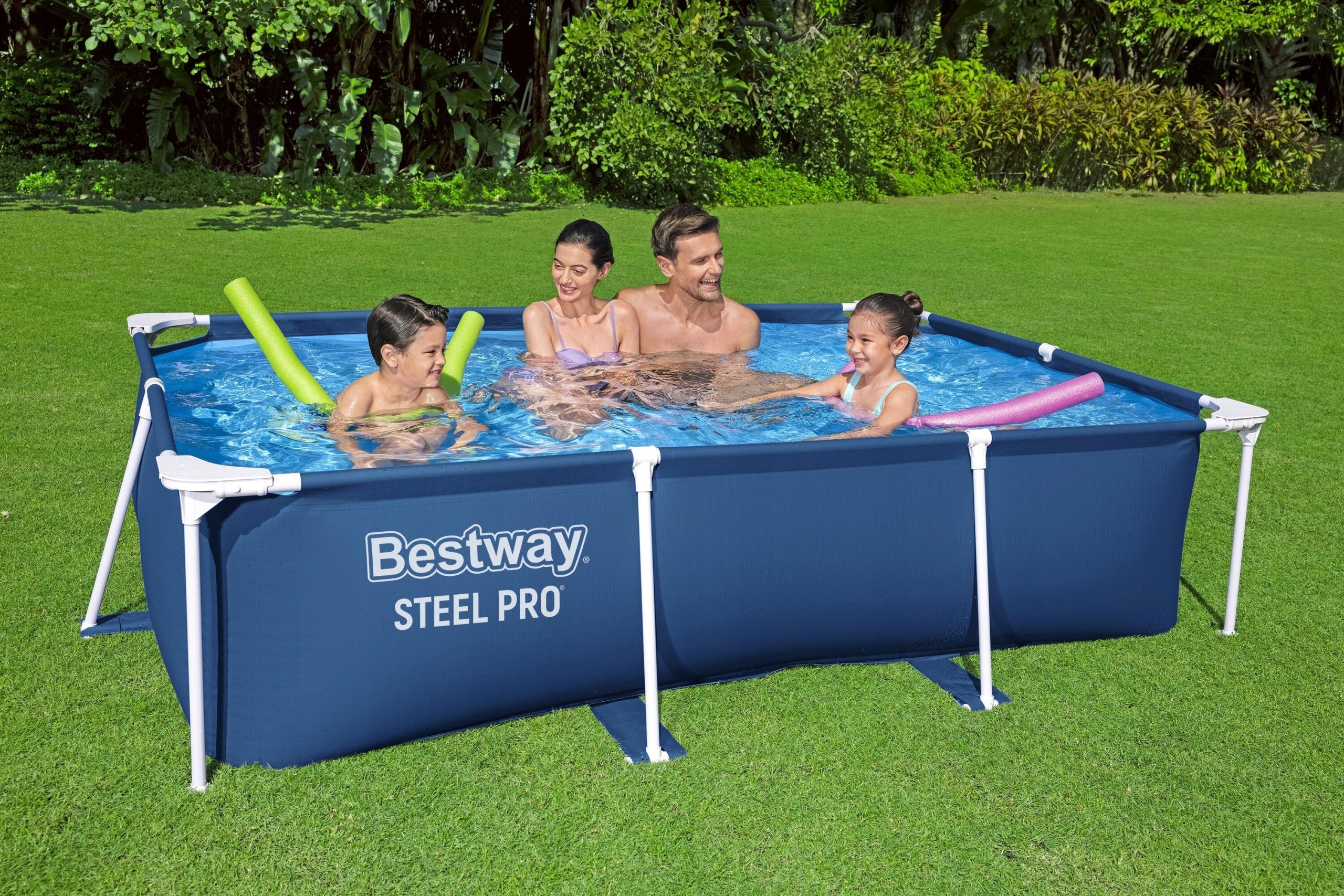 RECTANGULAR GARDEN FRAME POOL BESTWAY 56403 STEEL PRO 259X170X61 CM Volume 2300 l