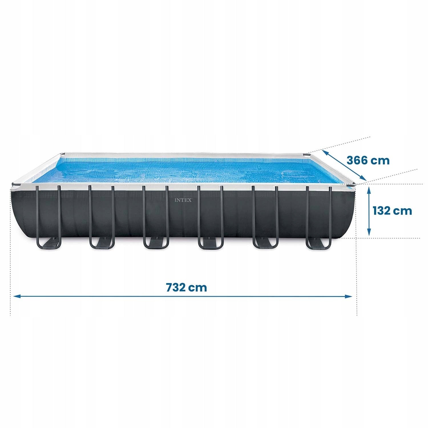 RECTANGULAR POOL 732x366x132 INTEX 26364 SAND PUMP Manufacturer code 6941057413839