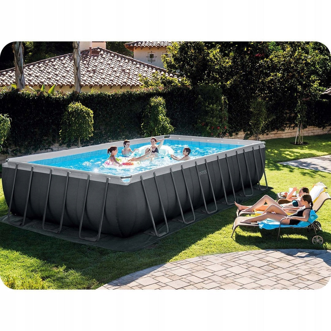 RECTANGULAR POOL 732x366x132 INTEX 26364 SAND PUMP Volume 7900 l