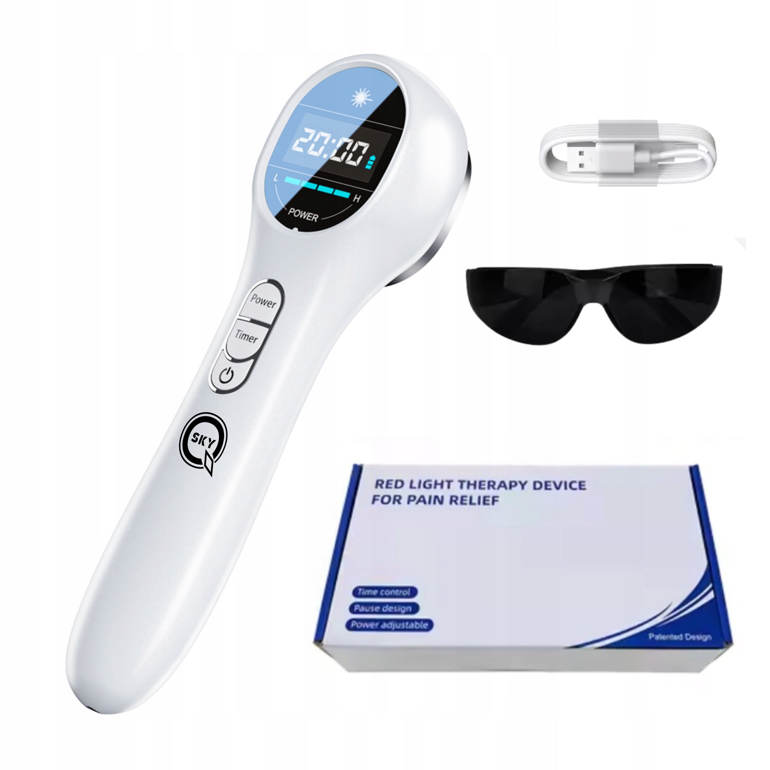RED LIGHT THERAPY DEVICE LASER 650NM 808NM USB 2600MAH Medical device no