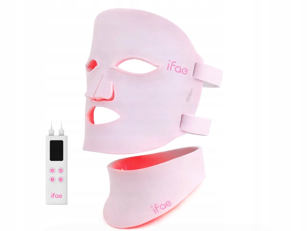 RED LIGHT THERAPY MASK FOR FACE AND NECK IFAE REJUVENATING LED