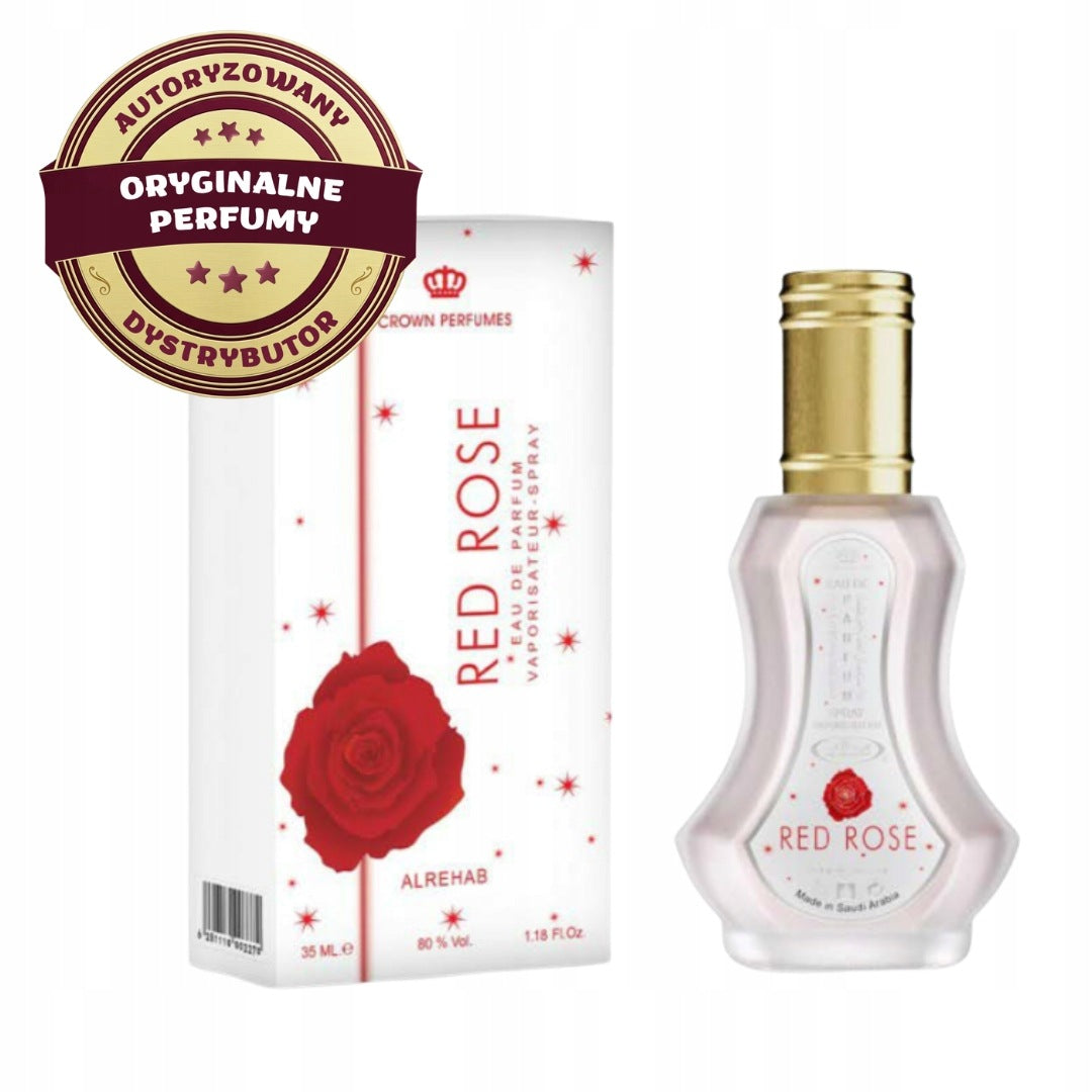 RED ROSE ARABIC PERFUME ROSE FLORAL POWDER 35 ml AL REHAB EDP