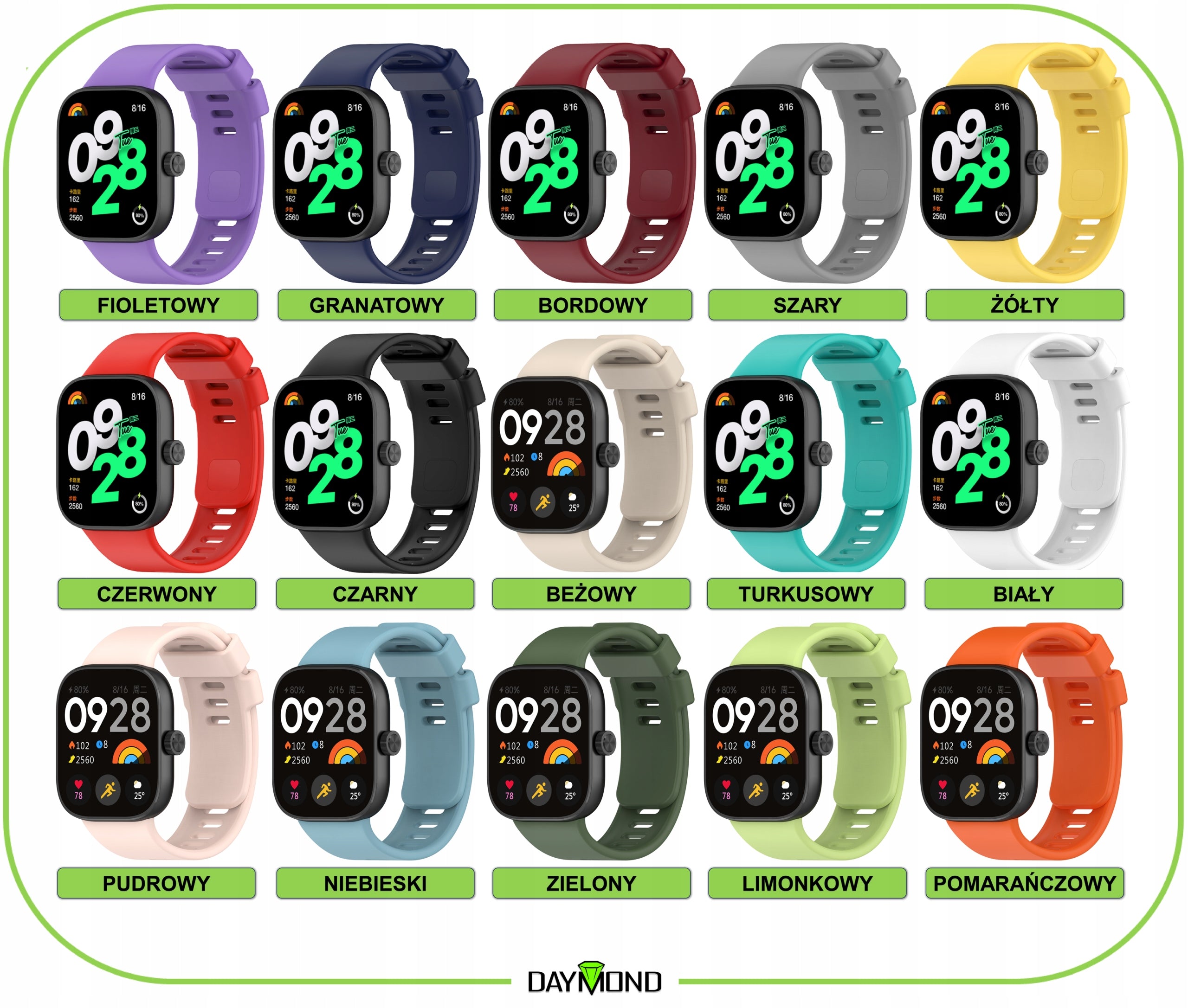 REDMI WATCH STRAP 4 5 6 | XIAOMI MI BAND 8 9 10 PRO | PREMIUM QUALITY Packaging status original