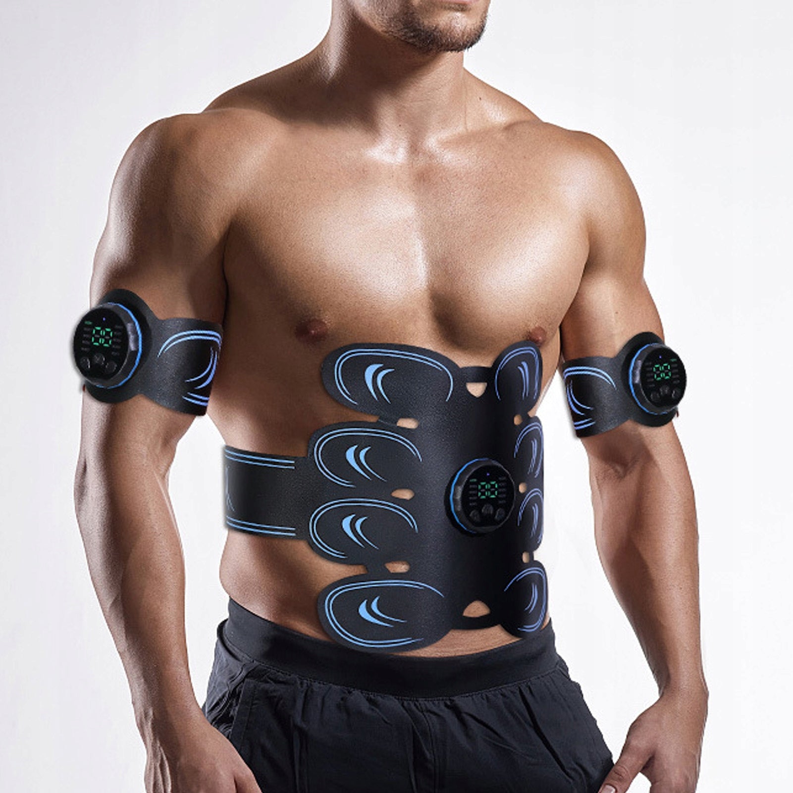 REDUCING BODY FAT BELT EMS FOR MUSCLES Color black