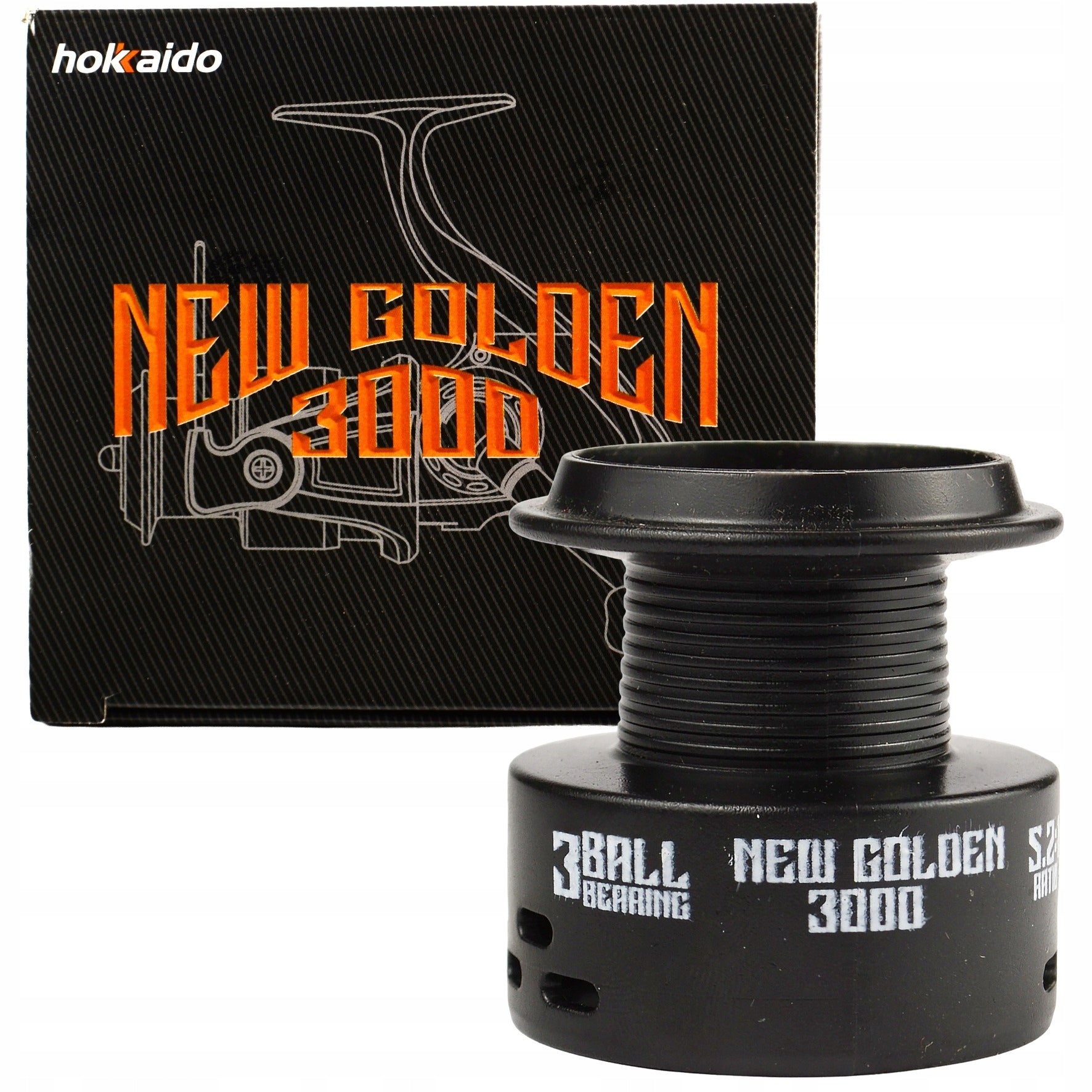 REEL HOKKAIDO NEW GOLDEN FD 3000 SPINNING + ADDITIONAL SPOOL Gear ratio 5.2:1