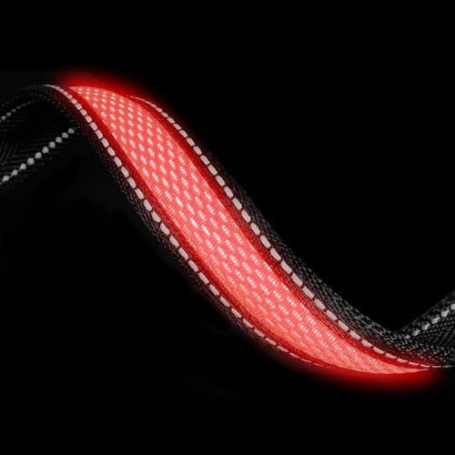 REFLECTIVE COLLAR LED adjustable STRIP solid 31 - 40 cm DOGNESS size S Manufacturer code Obroża LED S