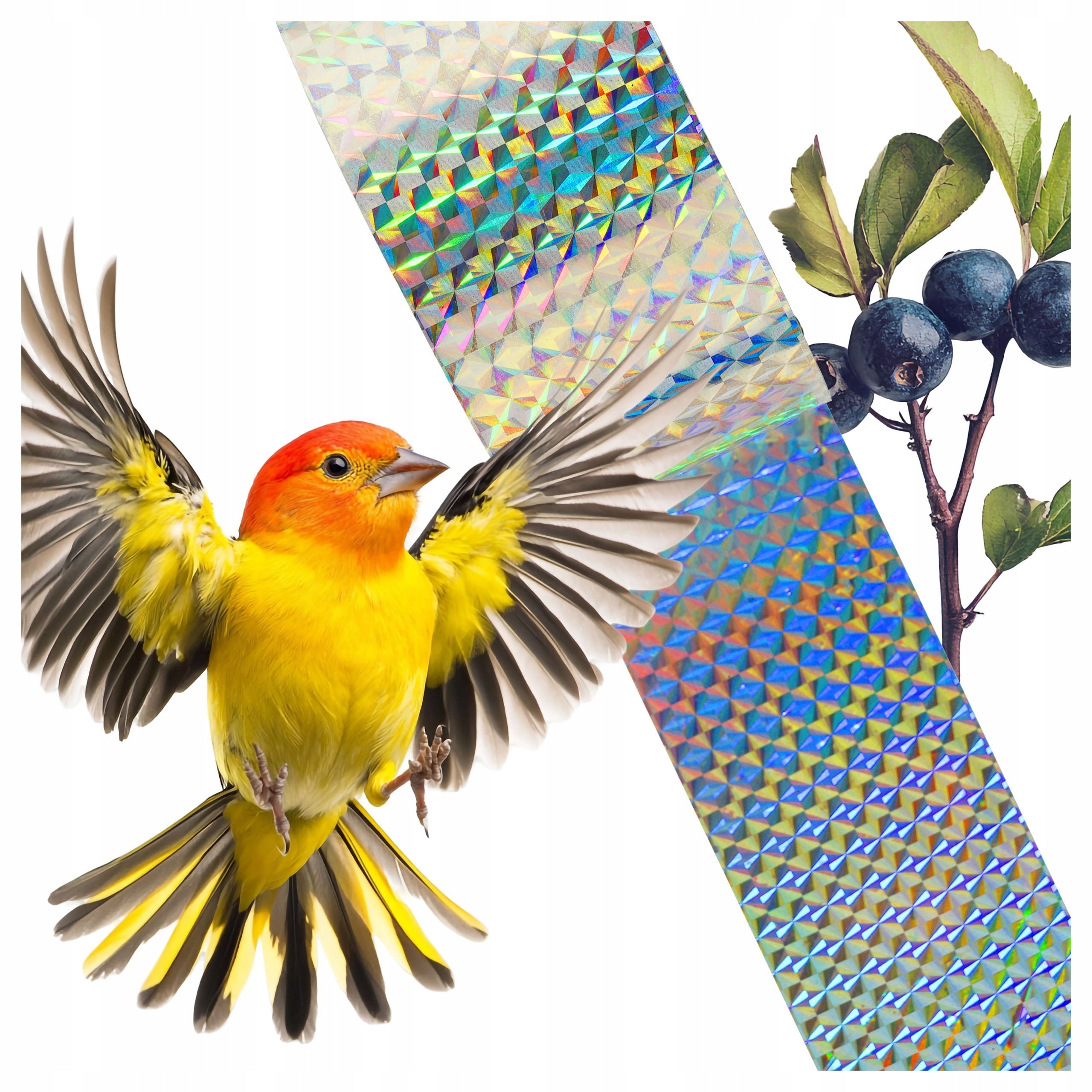 REFLECTIVE TAPE REPELLING PIGEON STARLINGS BIRD CHANTERELLES STARLINGS 50 MB Use Against birds