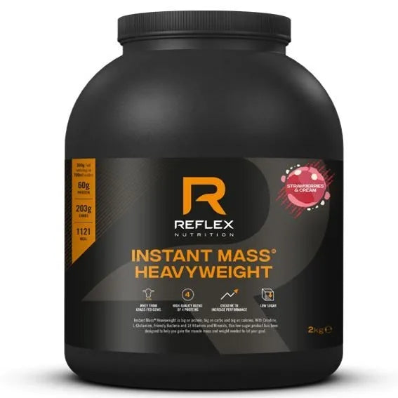 REFLEX NUTRITION INSTANT MASS HEAVY WEIGHT 2000g MASS GAINER ENERGY STRENGTH Packaging status original