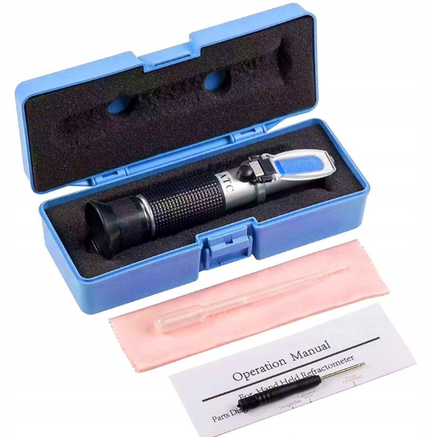REFRACTOMETER 5in1 COOLANT TESTER ELECTROLYTE UREA GLYCOMETER ATC Brand Renew Force