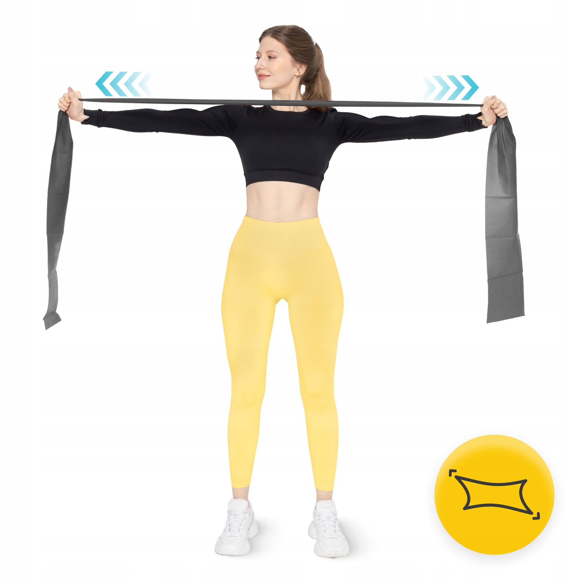 REHABILITATION RESISTANCE RUBBER TAPE FOR FITNESS EXERCISES FLAT BAND 2M RESISTANCE 5/7 EAN (GTIN) 5907222931677