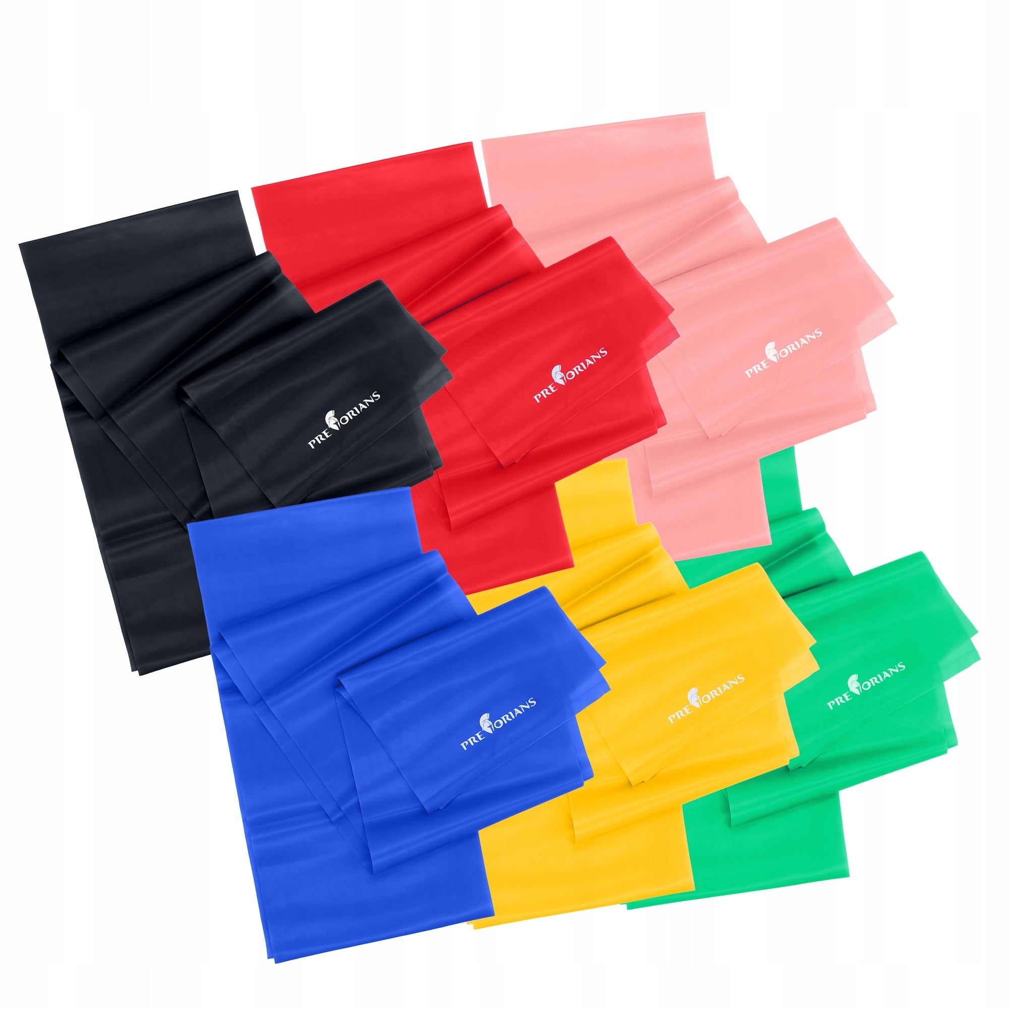REHABILITATION RUBBER TAPE RESISTANT FOR FULL BODY EXERCISES FLAT BAND 2m Color black