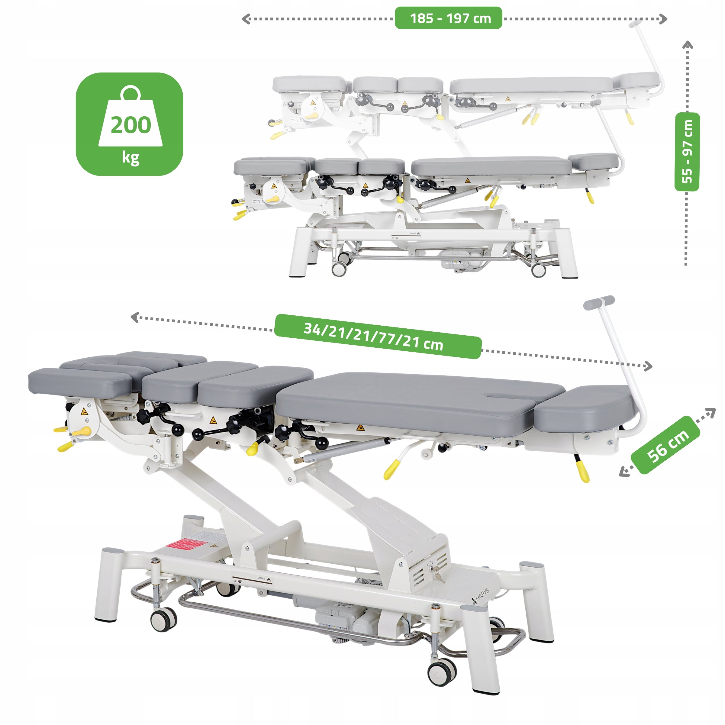 REHABILITATION TABLE FOR MANUAL THERAPY CHIROPRACTIC UPRIGHT CHIRO Z7 Packaging status original