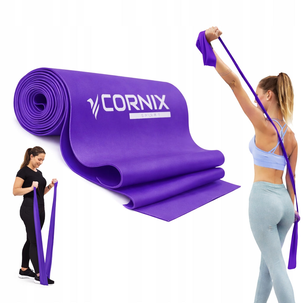 REHABILITATION TAPE CORNIX 4 kg RESISTANCE RUBBER FLAT BAND STRONG FOR Exercise