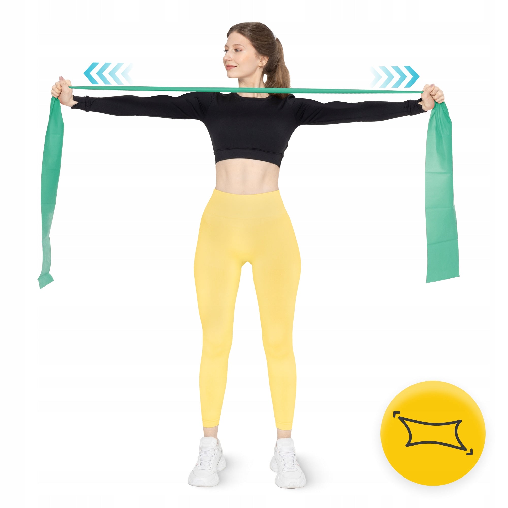 REHABILITATION TAPE FITNESS STRETCHING EXERCISE FLAT BAND 2M RESISTANCE 3/7 EAN (GTIN) 5907222931653