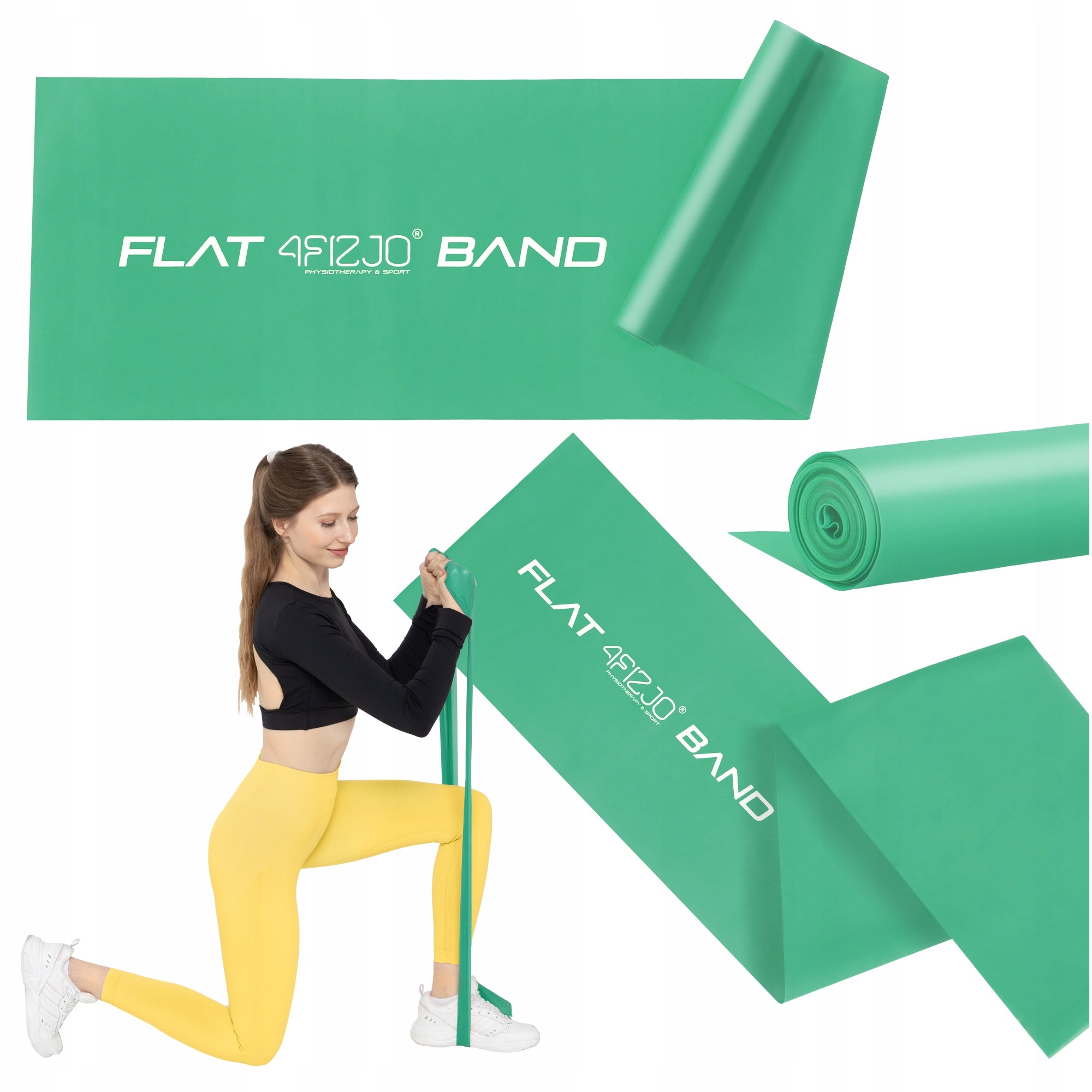REHABILITATION TAPE FITNESS STRETCHING EXERCISE FLAT BAND 2M RESISTANCE 3/7