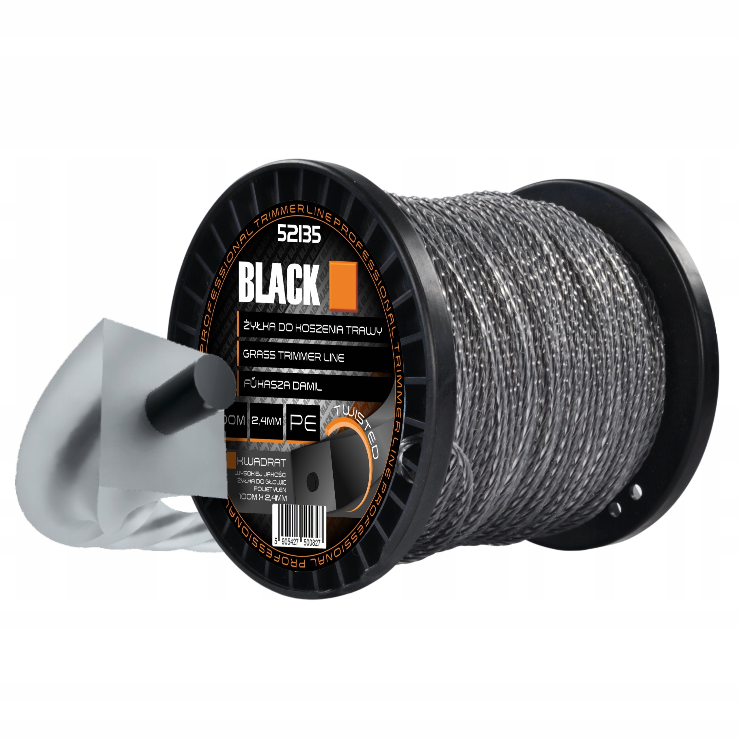 REINFORCED LINE FOR TRIMMER 2,4MM x 100M - PROFESSIONAL, DURABLE Manufacturer code 52135