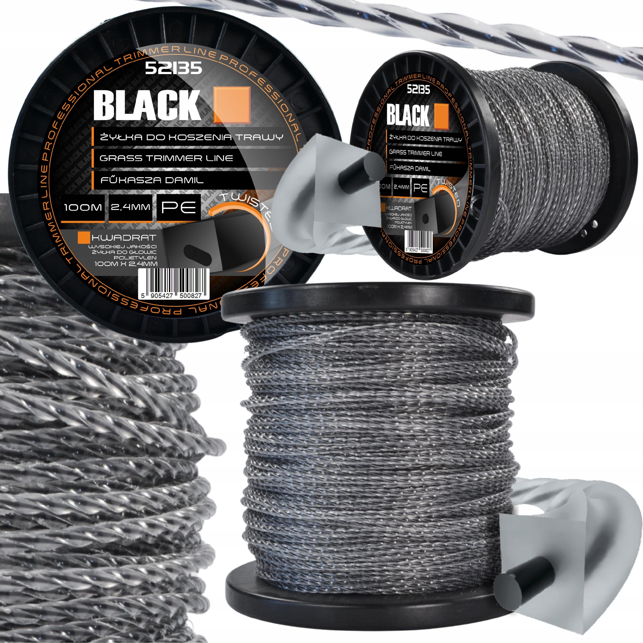 REINFORCED LINE FOR TRIMMER 2,4MM x 100M - PROFESSIONAL, DURABLE