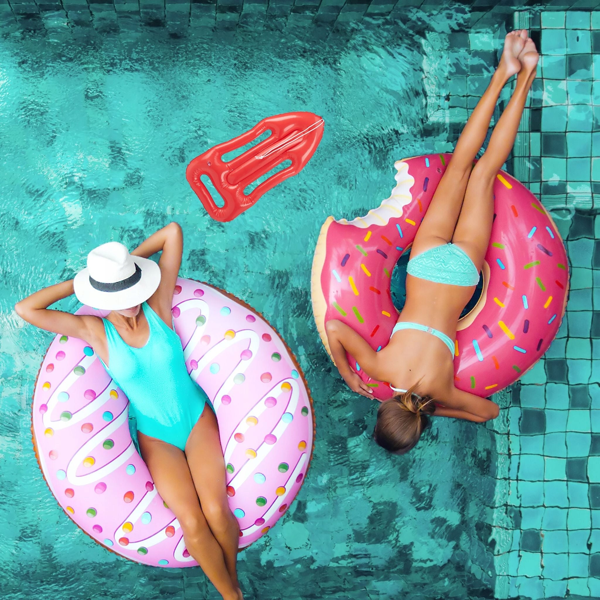 RELAXDAYS INFLATABLE RESCUE BUOY SET OF 3 PVC 64CM ACCESSORIES WATER Manufacturer code 1102010