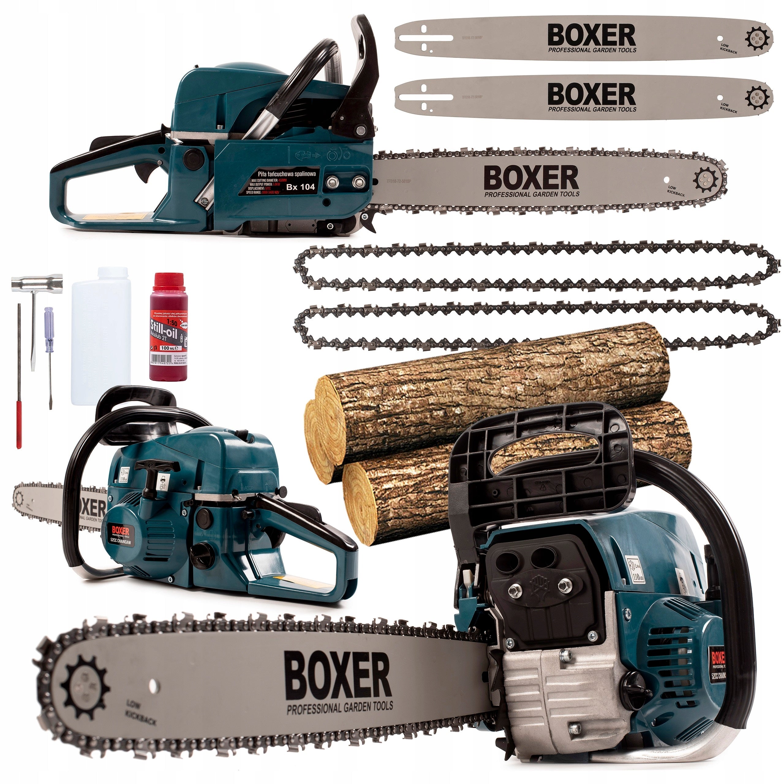 RELIABLY POWERFUL CHAINSAW 5,9HP SET XXL FREEBIE