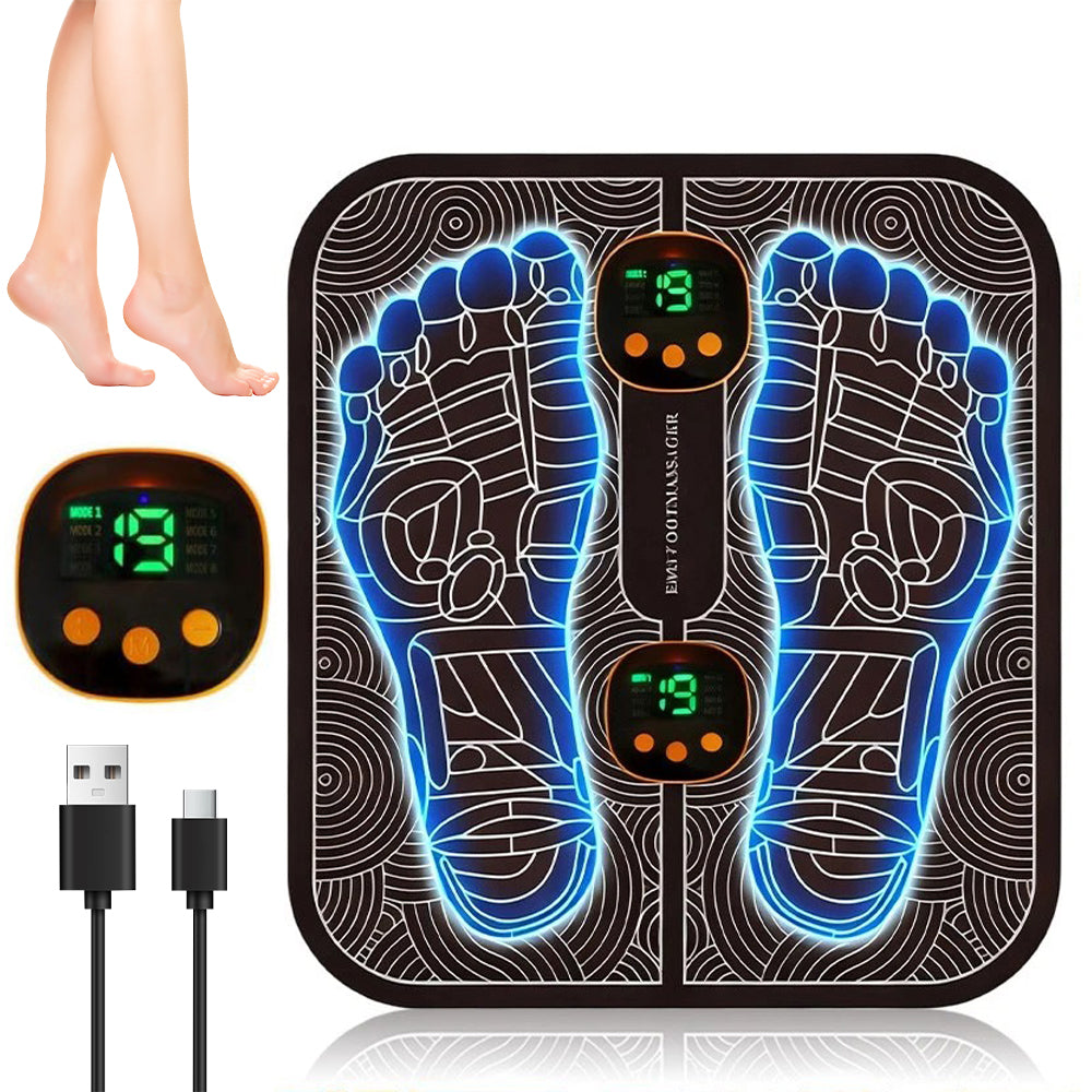 RELIEF FROM NEUROPATHY AND PLANTAR FASCIITIS WITH THE EMS MASSAGER
